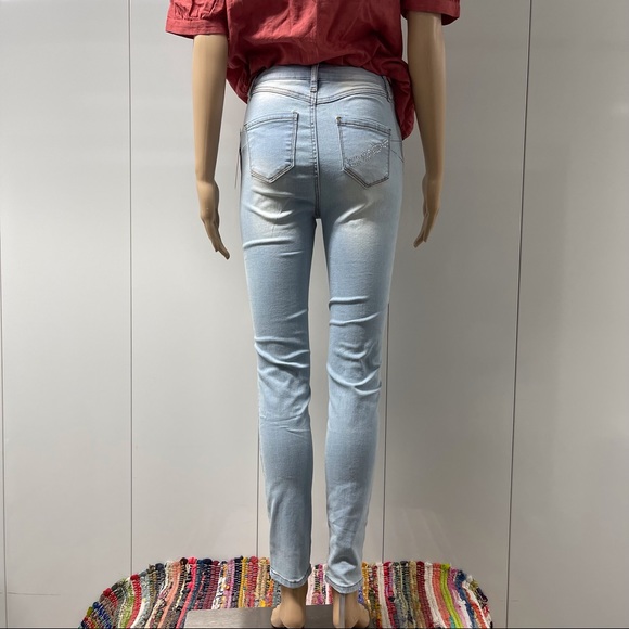 BEBE RHINESTONE SKINNY JEANS - Picture 7 of 8